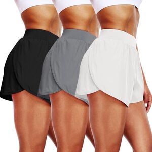 Black, White & Gray Shorts Set